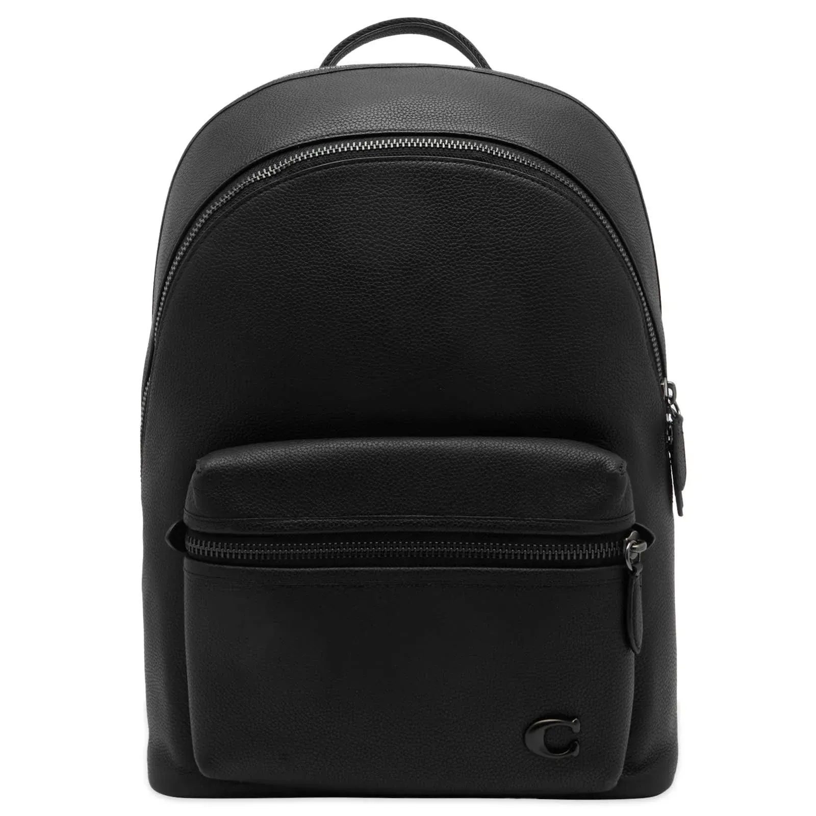 Coach Charter Pebble Leather Backpack Black