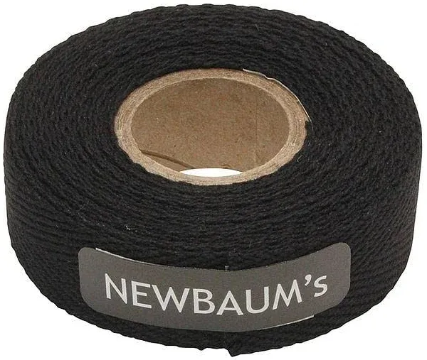 Newbaum's Cloth Bike Handlebar Tape (Black), 10 ft Roll Bike Bar Grip Tape (0.75” Wide), Cotton Bar Tape Road Bike, Adhesive Back Bike Tape for Handlebars – Black Grip Tape (22 Colors)