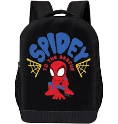 Marvel Spiderman Miles Morales Backpack Spidey and His Amazing Friends Backpack for Boys, Girls - Toddler Backpack for Kids 18" Backpack for School (Go Webs Go)