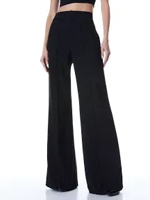 Alice + Olivia Women's Dylan High Waist Wide Leg Pants