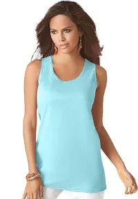 Roaman's Plus Size Women's Scoopneck Tank