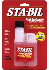 STA-BIL Storage Fuel Stabilizer - Keeps Fuel Fresh for 24 Months - Prevents Corrosion - Gasoline Treatment That Protects Fuel System - Fuel Saver -