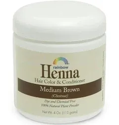 Rainbow Research Henna Hair Color and Conditioner Persian Light Brown, 4 Ounce