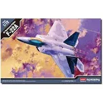 ACADEMY 1/72 Scale USAF F-22A Air Dominance Fighter HOBBY MODEL KITS #12423