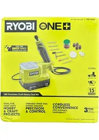 Ryobi PRT100K1 ONE+ 18V Cordless Precision Rotary Tool Used Battery And Charger