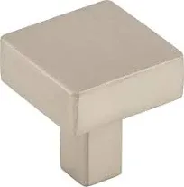 Barrington Collection - Channing 1 1/16" Long Square Knob in Brushed Satin Nickel by Top Knobs