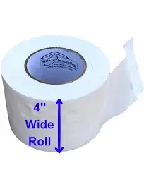 4&#039;&#039; Wide x 180&#039; Long White Vapor Barrier Tape - 1 roll Waterproofing for Stuc...