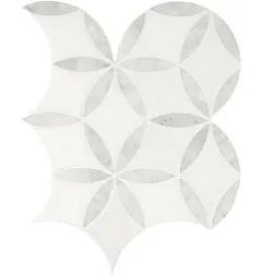 MSI La Fleur 8.9 in. x 9.92 in. Polished Marble Wall Tile