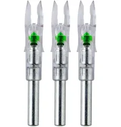 Nocturnal NT-505 Green Lighted Nocks X 0.204 ID Arrows 3 Pack