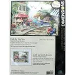 Dimensions Cross Stitch Kit Cafe by the sea #35157 Sealed 14 count 18x14