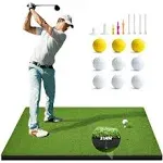 Golf Mat, Golf Hitting Mats Practice Outdoor Indoor, Artificial Turf Golf Practi