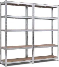 Costway 72'' Heavy Duty Storage Shelf Steel Metal Garage Rack 5 Level Adjustable