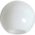 12 inch White Acrylic with 5.25 inch Neckless Opening