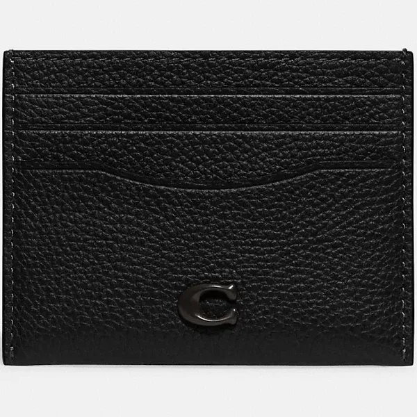 Coach Pebble Leather Card Case