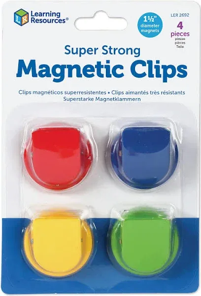 Learning Resources Super Strong Magnetic Clips