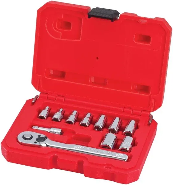 CRAFTSMAN Mechanics Tool Set, Socket Wrench Set, SAE, 1/4 Inch Drive (CMMT34860)