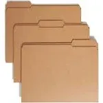 Smead File Folder, Reinforced 1/3-Cut Tab, Letter Size, Kraft, 100 Per Box (10734)