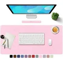 TOWWI PU Leather Desk Pad with Suede Base, Multi-Color Non-Slip Mouse Pad, 24...