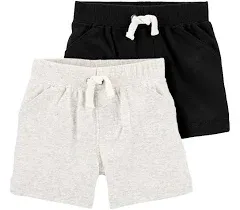 Carter&#039;s  Baby Boys&#039; 2 Pack Pull-On French Terry Shorts   18M