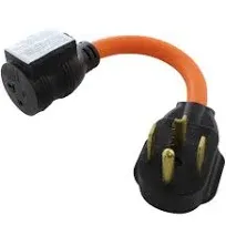 30 Amp NEMA 14-30P to 20 Amp NEMA 5-20R Adapter With 20 Amp Breaker by AC WORKS®