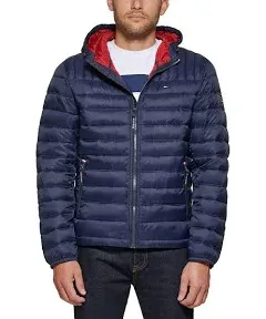 Tommy Hilfiger Men's Water Resistant Ultra Loft Filled Hooded Puffer Jacket