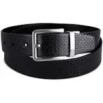 Calvin Klein Men's Micro Logo Strap Reversible Casual Belt - Black/Black