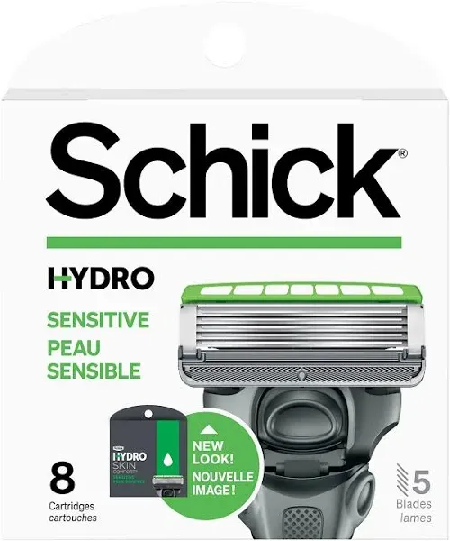 Schick Hydro 5 Sense Sensitive Skin Razor Refills for Men