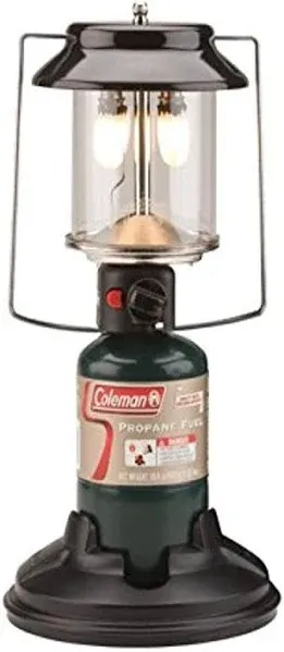 2-Mantle Propane Fuel Lantern Coleman Quickpack Carry Case, 810 Lumens NEW