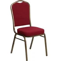 Flash Furniture HERCULES Series Crown Back Stacking Banquet Chair Fabric