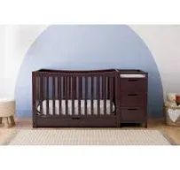 Graco Remi Crib &amp; Changer with Premium Foam Crib &amp; Toddler Mattress - Espresso