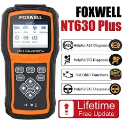 FOXWELL NT630 Plus OBD2 ABS Bleeding Scan Tool SRS Scanner Oil Light EPB Reset 