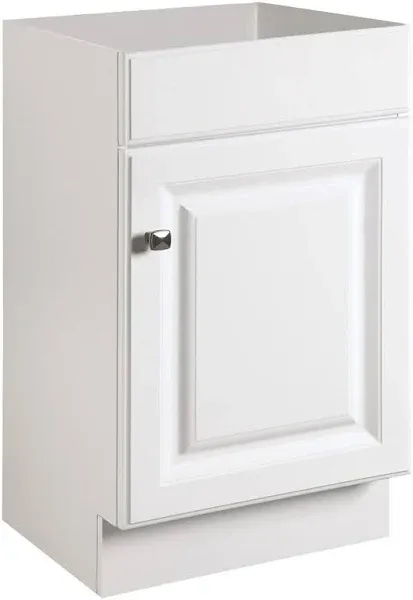 Design House Wyndham 18-in White Bathroom Vanity Cabinet