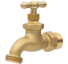 Homewerks 3/4 in. MIP pc X 3/4 in. MHT Brass Hose Bibb