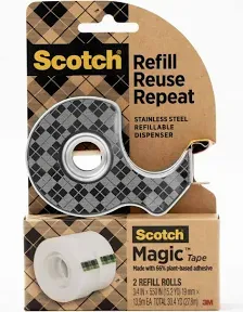 Scotch Magic Stainless Steel Tape Dispenser