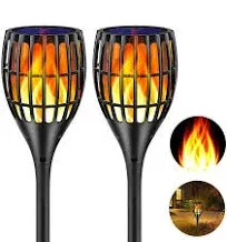 Ollivage Solar Torch Flame Lights