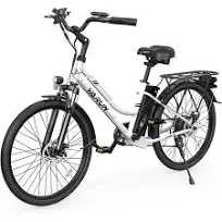 VARUN Electric Bike for Adults - 500W Electric Bicycle Up to 40 Miles, Removable Battery, 7-Speed, and Shock Absorber, Stylish 26" Ebike Suitable for Commuting