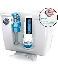 Water-Saving Toilet Total Repair Kit with Dual Flush Valve