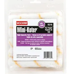 Wooster Mini-Koter Yarn 6 in. W Mini Paint Roller Cover 10 pk