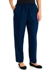 Alfred Dunner Women's Classics Pull-On Straight-Leg Pants