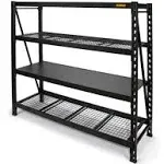 DeWalt 6-Foot Tall Black Frame 4 Shelf Industrial Storage Rack