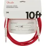 Fender 10ft Original Series Fiesta Red Instrument Cable