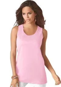 Roaman's Plus Size Women's Scoopneck Tank