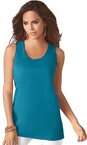 Roaman's Plus Size Women's Scoopneck Tank