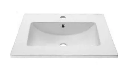 Swiss Madison Ceramic Vanity Top 24&#034; with Single Faucet Hole