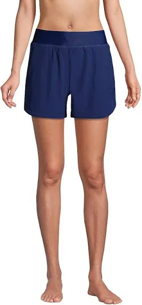 Women's Lands' End Curvy Fit 5" Quick Dry Swim Shorts