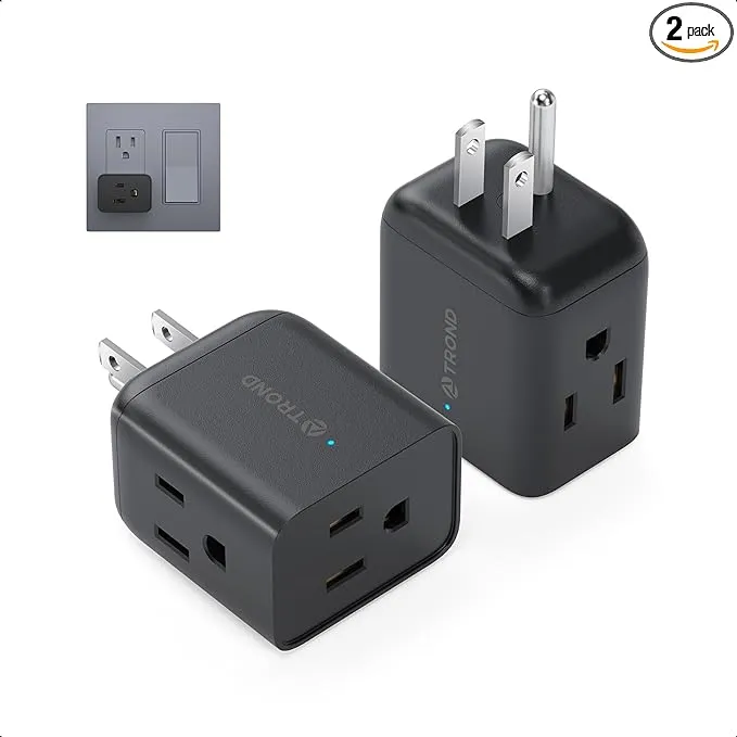 Trond Multi Plug Outlet Extender 2 Pack