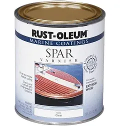 (6)-Qt CLear Gloss RustOleum Boat Marine Spar Polyurethane Varnish 207008