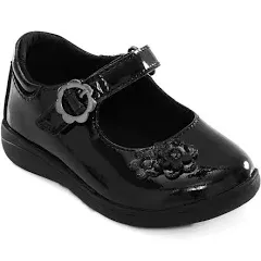 EUC Stride Rite Girl&#039;s Janna Mary Jane 6W Toddler Black Patent Leather