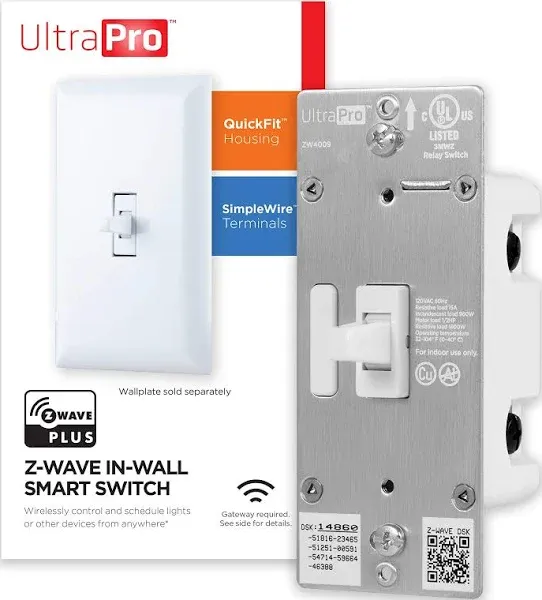 Honeywell Z-Wave Plus In-Wall Smart Toggle Switch