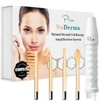 NuDerma Portable Handheld High Frequency Skin Therapy Wand Machine